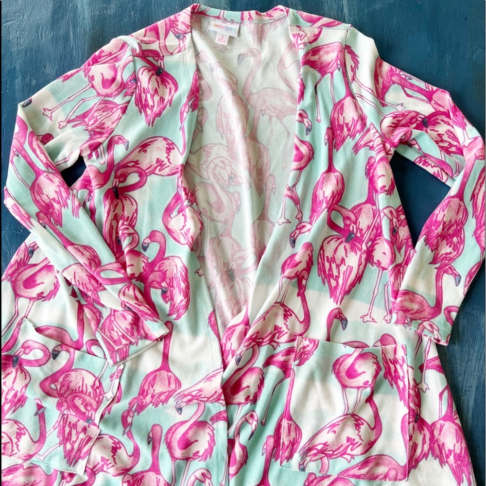 LLR Lightweight Flamingo Cardigan